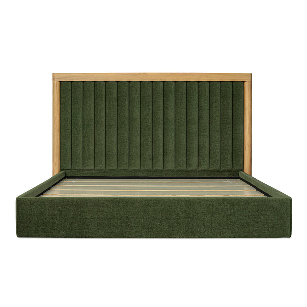 Moe's Home Collection Nina Green Upholstered King Size Bed