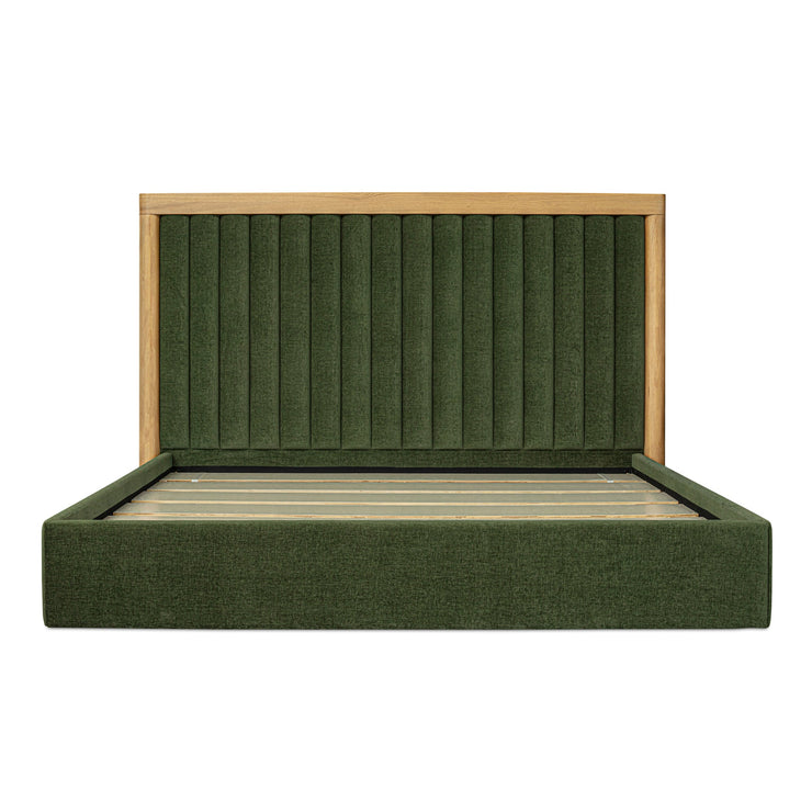 Moe's Home Collection Nina Green Upholstered King Size Bed