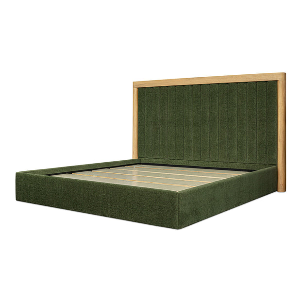 Moe's Home Collection Nina Green Upholstered King Size Bed