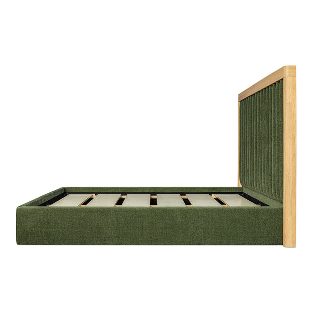 Moe's Home Collection Nina Green Upholstered King Size Bed