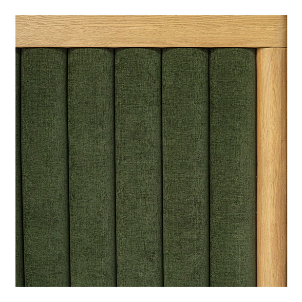Moe's Home Collection Nina Green Upholstered King Size Bed