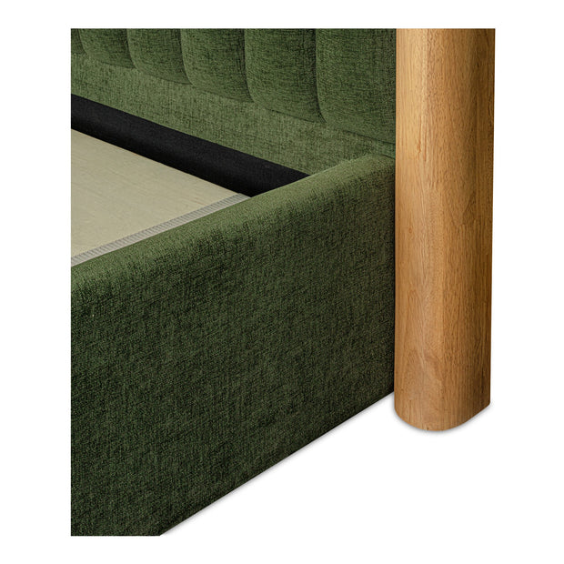 Moe's Home Collection Nina Green Upholstered King Size Bed