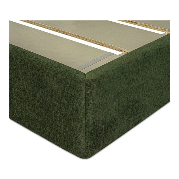 Moe's Home Collection Nina Green Upholstered King Size Bed