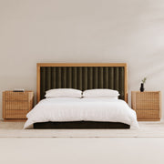 Moe's Home Collection Nina Green Upholstered King Size Bed