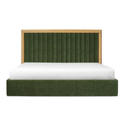 Moe's Home Collection Nina Green Upholstered King Size Bed