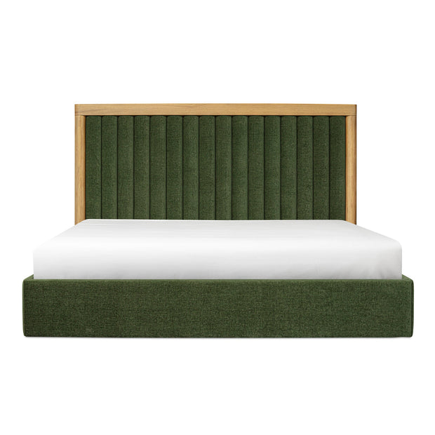 Moe's Home Collection Nina Green Upholstered King Size Bed