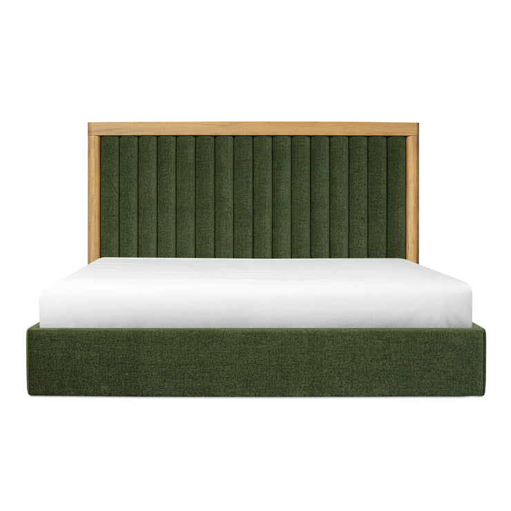 Moe's Home Collection Nina Green Upholstered King Size Bed