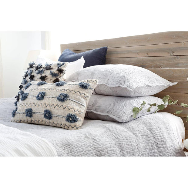 Pom Pom at Home Nantucket Grey Matelasse Coverlet and Pillow Shams ~ Available in Twin, Queen and King Sizes