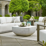 Uttermost Alma Warm Limestone Coffee Table ~ Indoor And Outdoor Use