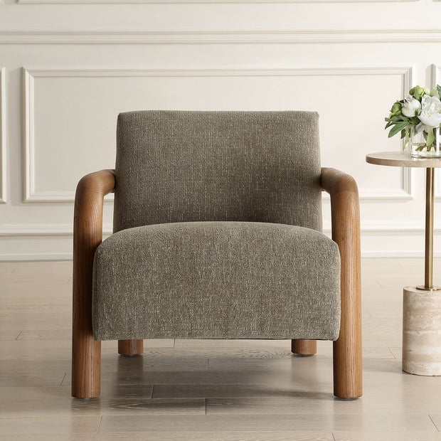 Uttermost Balance Herb Green Chenille Accent Chair