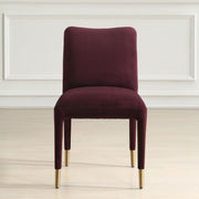 Uttermost Conifer Plum Velvet Modern Dining Chairs ~ Set Of 2