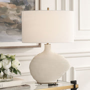 Uttermost Duostacked Warm White Finish  Table Lamp