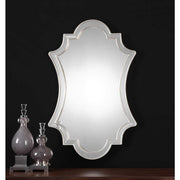 Uttermost Elara Curved Edge Finished Antique Silver Mirror