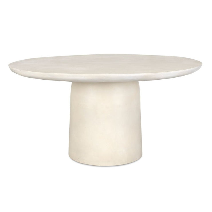 Uttermost Madrone Warm White Dining Table ~ Indoor And Outdoor Use