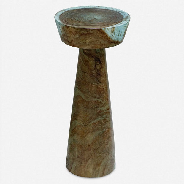 Uttermost Mano Blue Green Suar Wood Drink Table