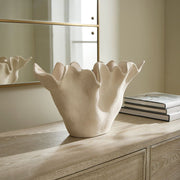 Uttermost Sand Dune Textured Ceramic Bowl ~ Indoor And Outdoor Use