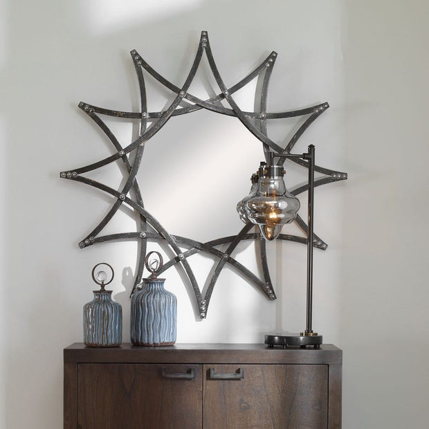 Uttermost Solaris Star Shape Framed Mirror
