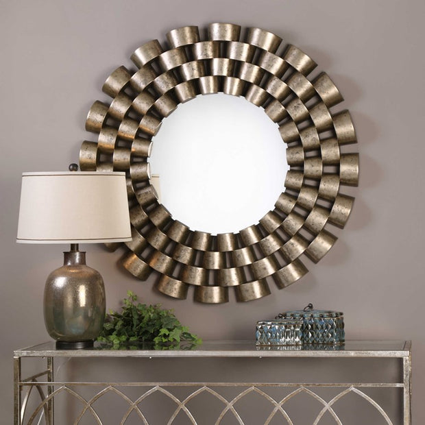 Uttermost Taurion Round Mirror