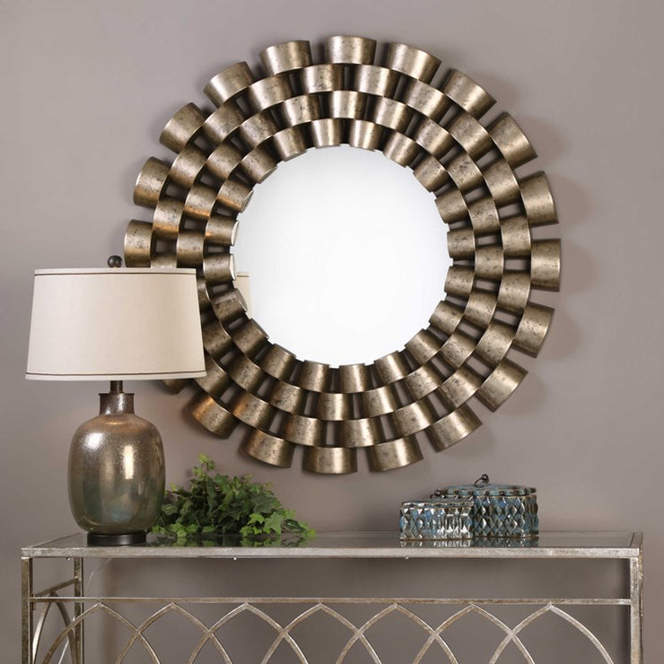 Uttermost Taurion Round Mirror