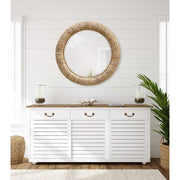 Uttermost Twisted Seagrass Round Mirror