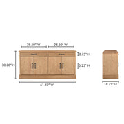 Moe's Home Collection Tade Brown 2 Drawer Sideboard