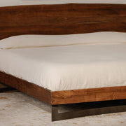 Moe's Home Collection Bent Live Edge Acacia Queen Size Bed