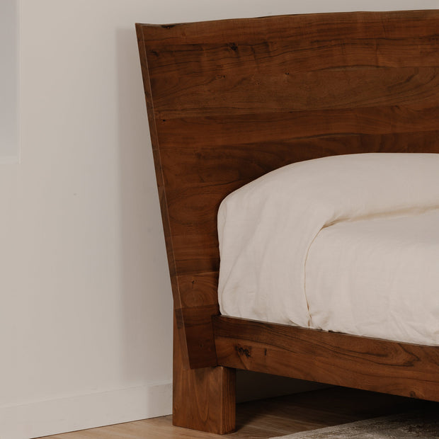 Moe's Home Collection Bent Live Edge Acacia Queen Size Bed