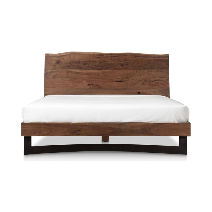 Moe's Home Collection Bent Live Edge Acacia Queen Size Bed