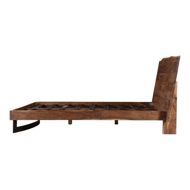 Moe's Home Collection Bent Live Edge Acacia Queen Size Bed