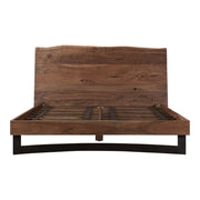 Moe's Home Collection Bent Live Edge Acacia Queen Size Bed