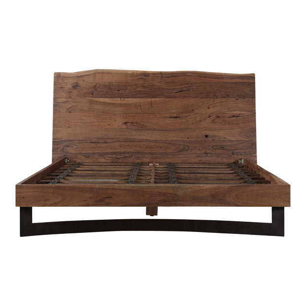 Moe's Home Collection Bent Live Edge Acacia Queen Size Bed