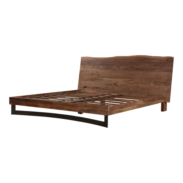 Moe's Home Collection Bent Live Edge Acacia King Size Bed