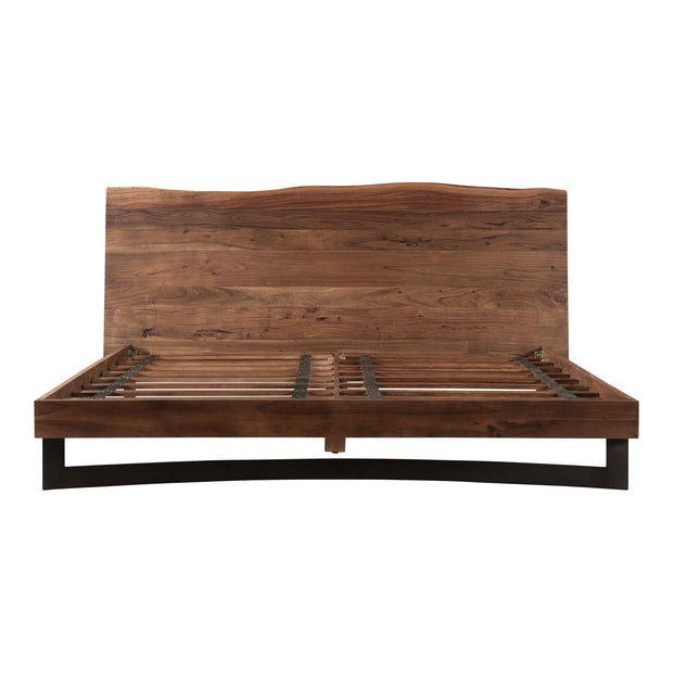 Moe's Home Collection Bent Live Edge Acacia King Size Bed