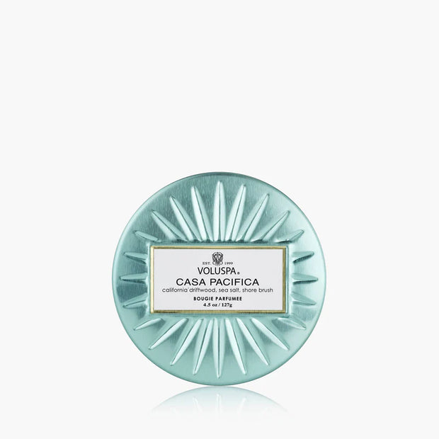 Voluspa Casa Pacifica Mini Tin Candle ~4.5oz