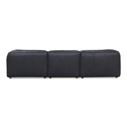 Moe's Home Collection Form Signature Modular Sectional ~ Vantage Black Leather