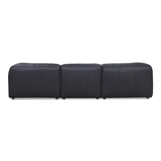 Moe's Home Collection Form Signature Modular Sectional ~ Vantage Black Leather