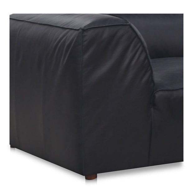 Moe's Home Collection Form Signature Modular Sectional ~ Vantage Black Leather