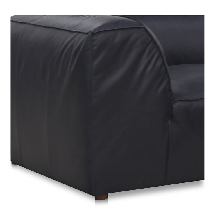 Moe's Home Collection Form Signature Modular Sectional ~ Vantage Black Leather