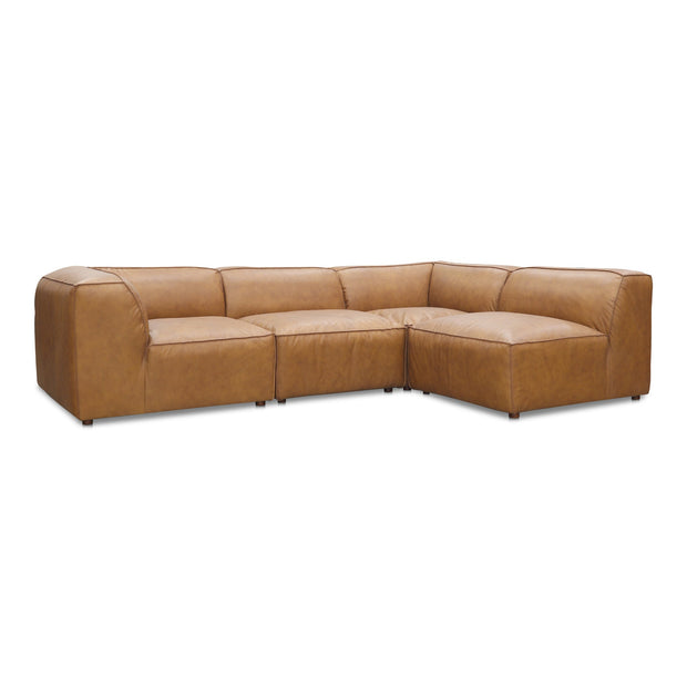 Moe's Home Collection Form Signature Modular Sectional ~ Sonoran Tan Leather