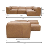 Moe's Home Collection Form Signature Modular Sectional ~ Sonoran Tan Leather