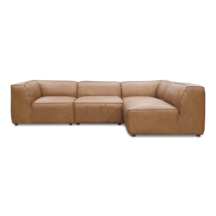 Moe's Home Collection Form Signature Modular Sectional ~ Sonoran Tan Leather