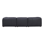 Moe's Home Collection Form Lounge Modular Sectional ~ Vantage Black Leather