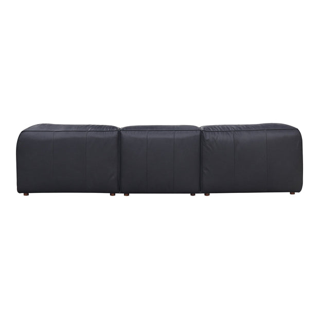 Moe's Home Collection Form Lounge Modular Sectional ~ Vantage Black Leather