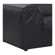 Moe's Home Collection Form Lounge Modular Sectional ~ Vantage Black Leather