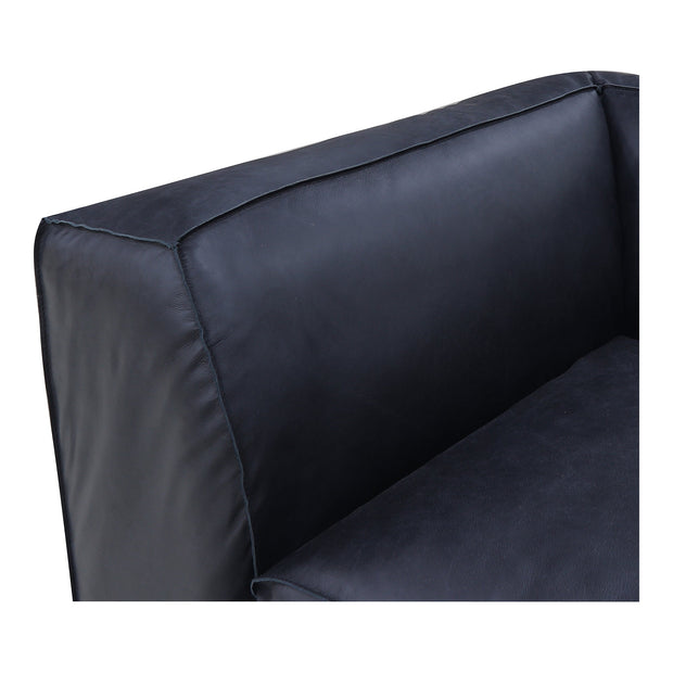 Moe's Home Collection Form Lounge Modular Sectional ~ Vantage Black Leather