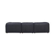 Moe's Home Collection Form Dream Modular Sectional ~ Vantage Black Leather