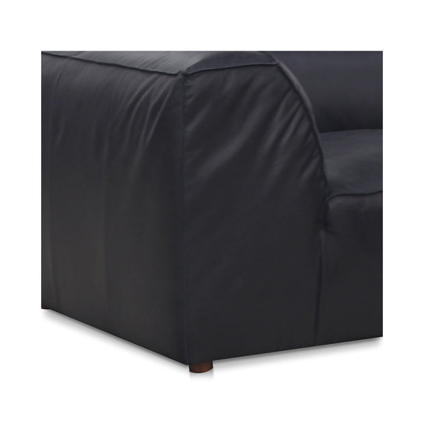 Moe's Home Collection Form Dream Modular Sectional ~ Vantage Black Leather