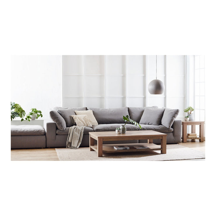 Moe's Home Collection Clay Modular Sectional ~ Light Grey LiveSmart Performance Fabric