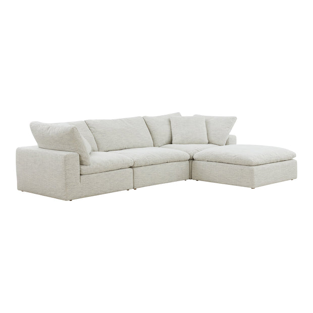 Moe's Home Collection Clay Lounge Modular Sectional ~ Coastside Sand Performance Fabric