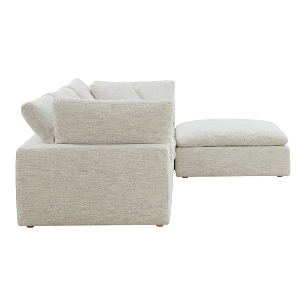 Moe's Home Collection Clay Lounge Modular Sectional ~ Coastside Sand Performance Fabric